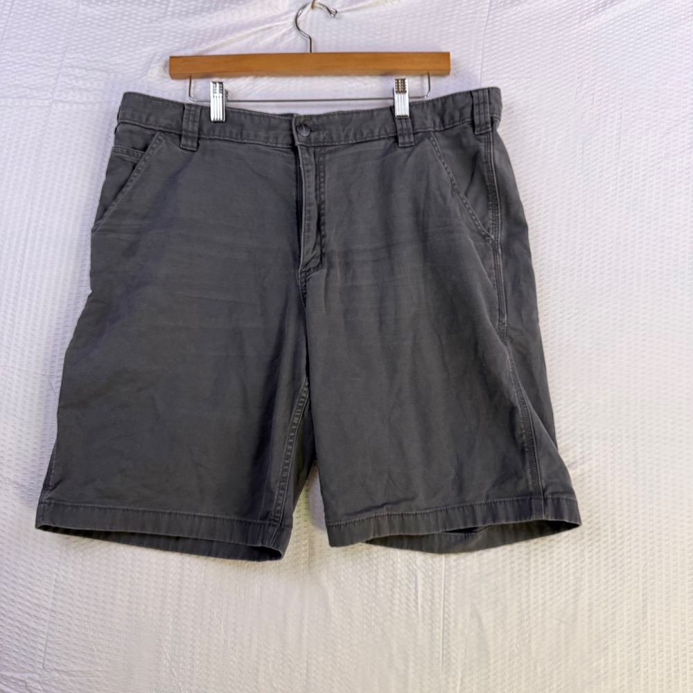 Carhartt Rugged Flex Relaxed Fit Canvas Work Shorts Grey BS2514-M Mens 38